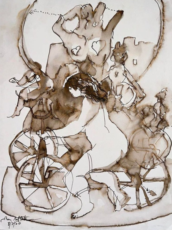 Mohamed Ben Meftah - Femme à la bicyclette 2006