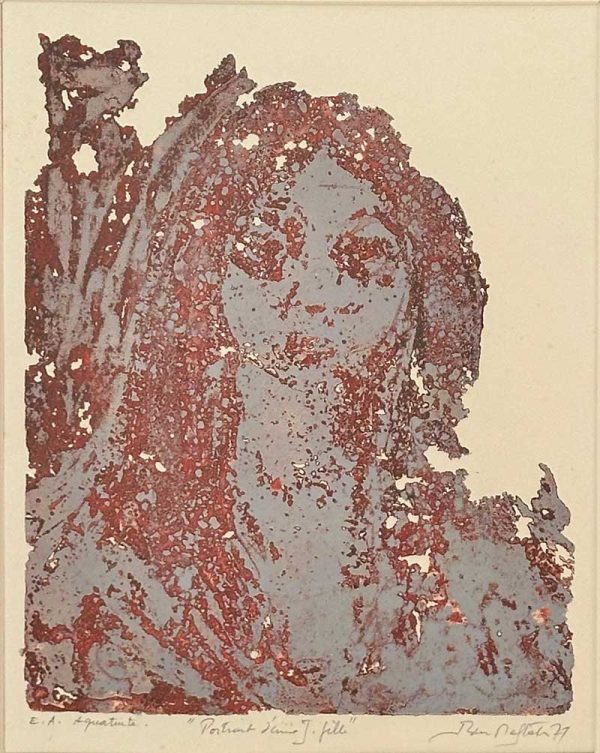 Mohamed Ben Meftah - Portrat d'une Jeune fille 1971