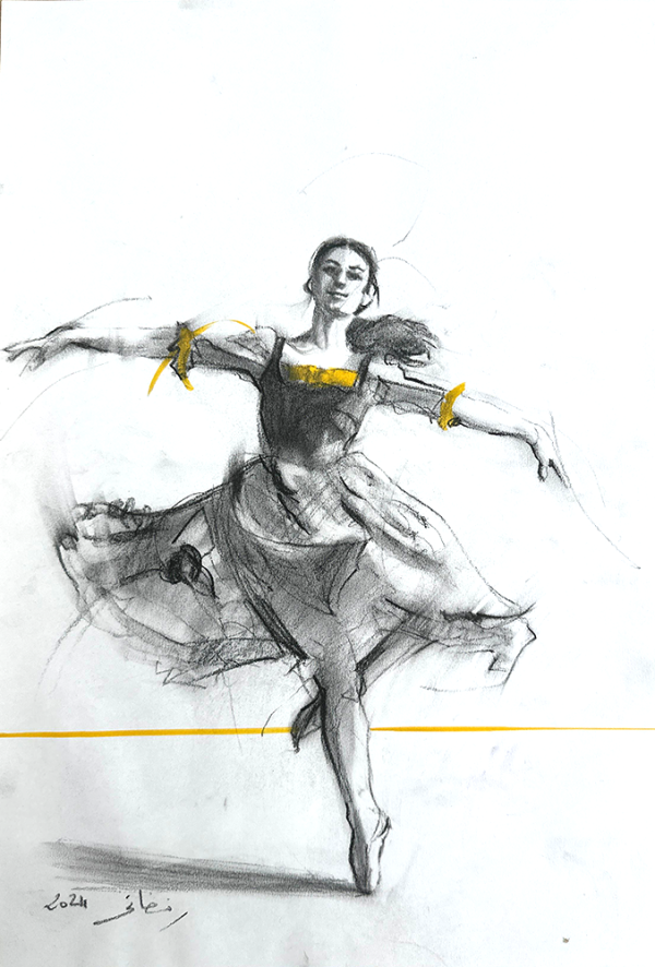 Abdellatif Romdhani - Harmonie en Jaune
